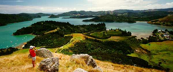 Ausblick von Russel auf die Bay of Islands